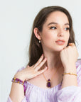 Pulsera Bloques Amatista