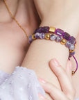 Pulsera Bloques Amatista