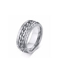 Anillo Acero Inox. Cadena giratoria
