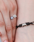 Anillo Plata Mano Hamsa y Ojo Plata .925