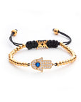 Pulsera Mano Hamsa Dorado