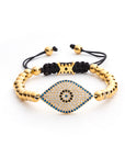 Pulsera Ojo Turco Dorado