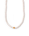 Collar Perlas Redondas Blancas