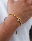 Pulsera Cráneo Dorado