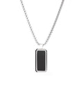 Colgante Acero inox. Piedra Natural Ónix