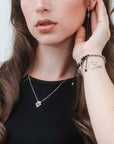 Cadena y dije Mano Hamsa Plata .925