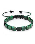 Pulsera Bloques Jade Verde