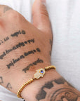 Pulsera Mano Hamsa Dorado