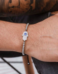 Pulsera Mano Hamsa Acero Inox.