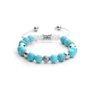 Pulsera Cuentas Howlita Turquesa