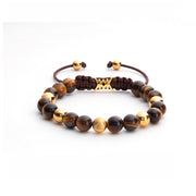 Pulsera Cuentas Ojo de Tigre Café