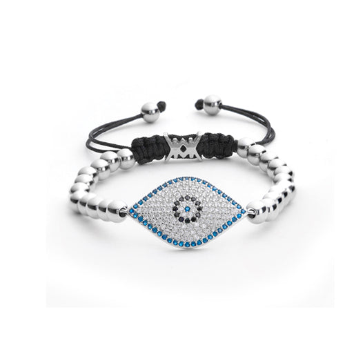 Pulsera Ojo Turco Acero Inox.