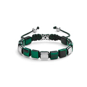 Pulsera Bloques Ojo de Tigre Verde