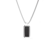 Colgante Acero inox. Piedra Natural Ónix