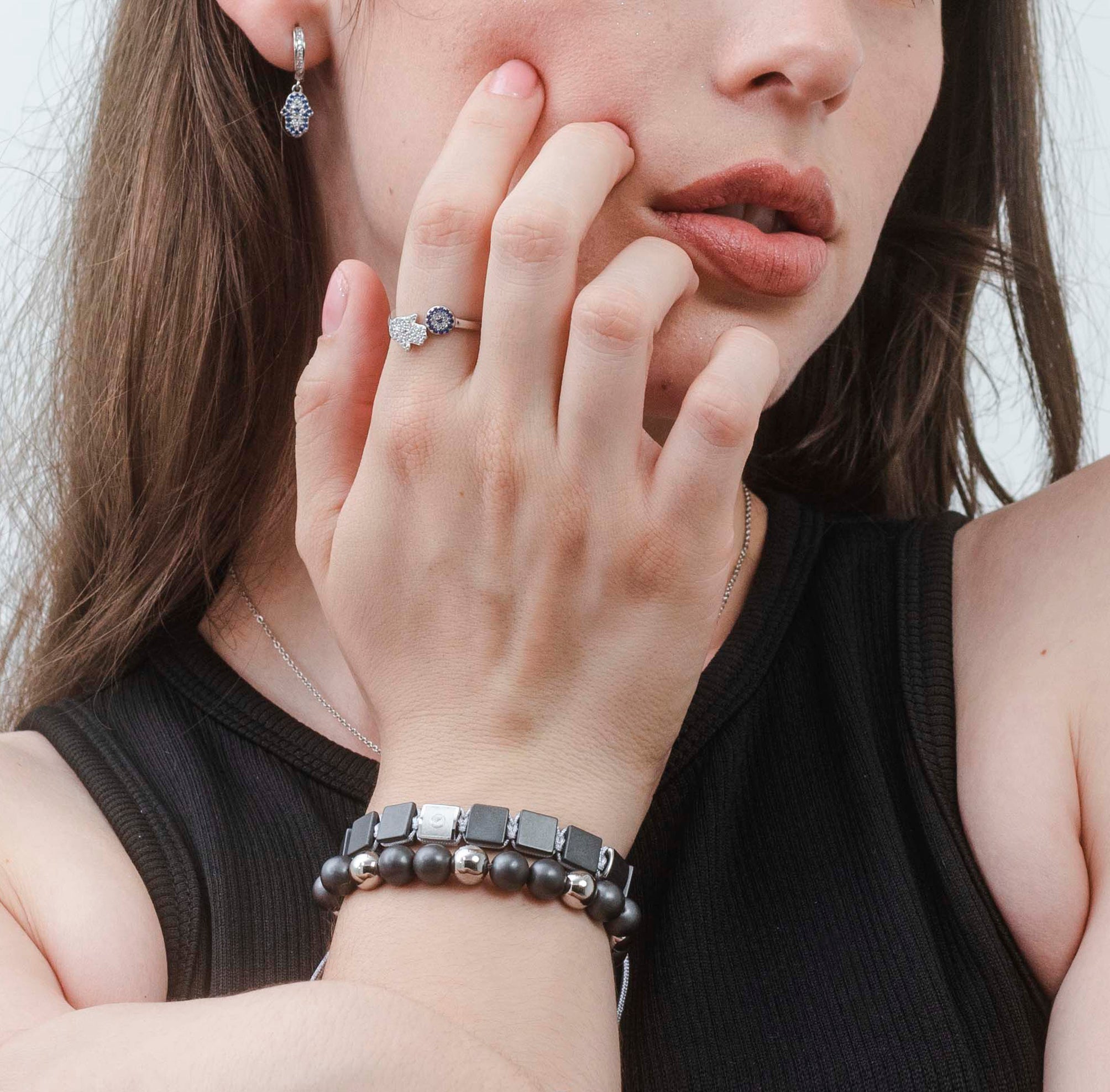 Pulsera Bloques Hematita