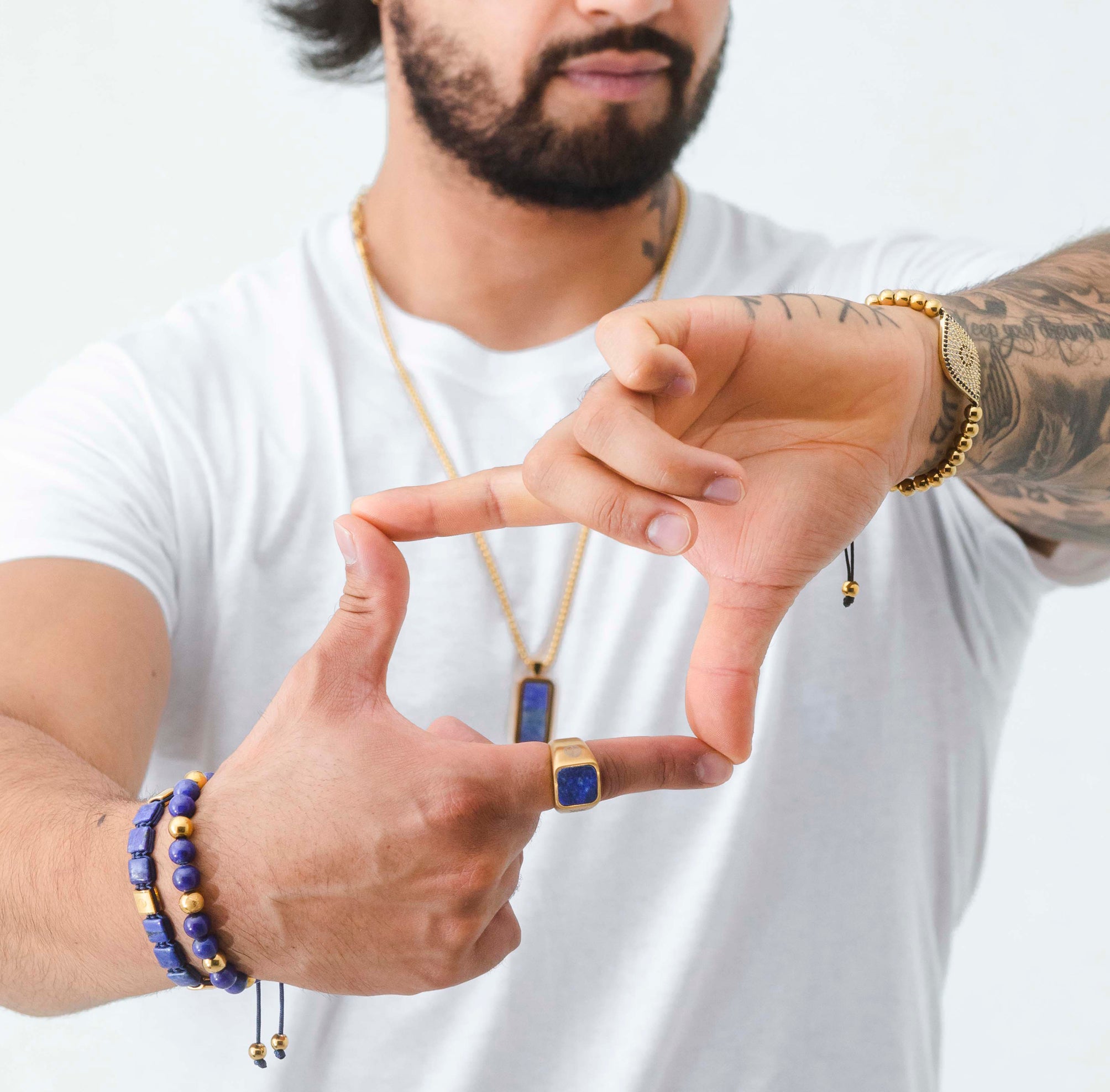 Pulsera Bloques Lapislázuli