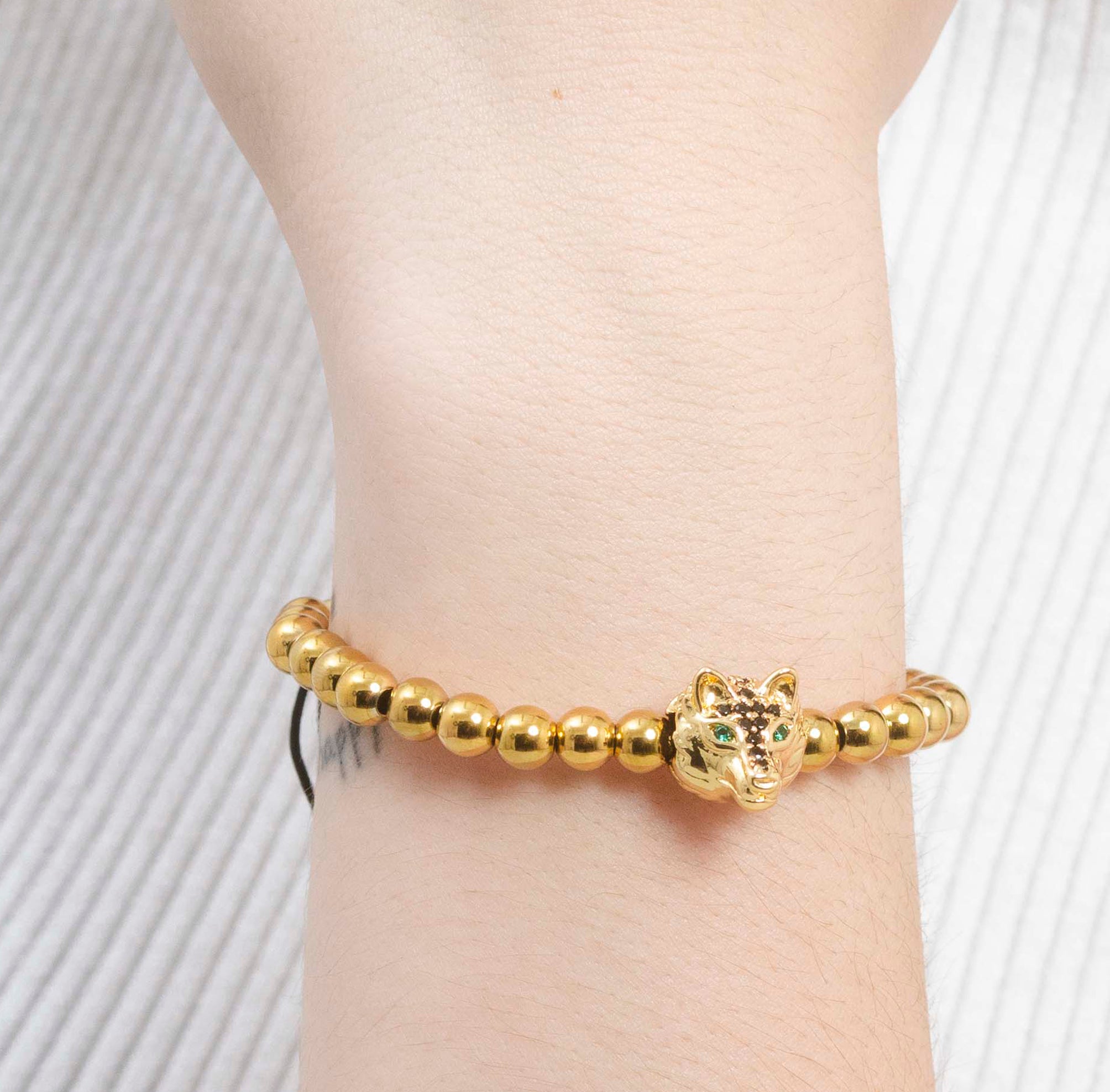 Pulsera Lobo Dorados