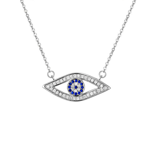 Cadena y dije Ojo Turco Plata .925