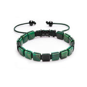 Pulsera Bloques Jade Verde