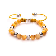 Pulsera Cuentas Ojo de tigre dorado